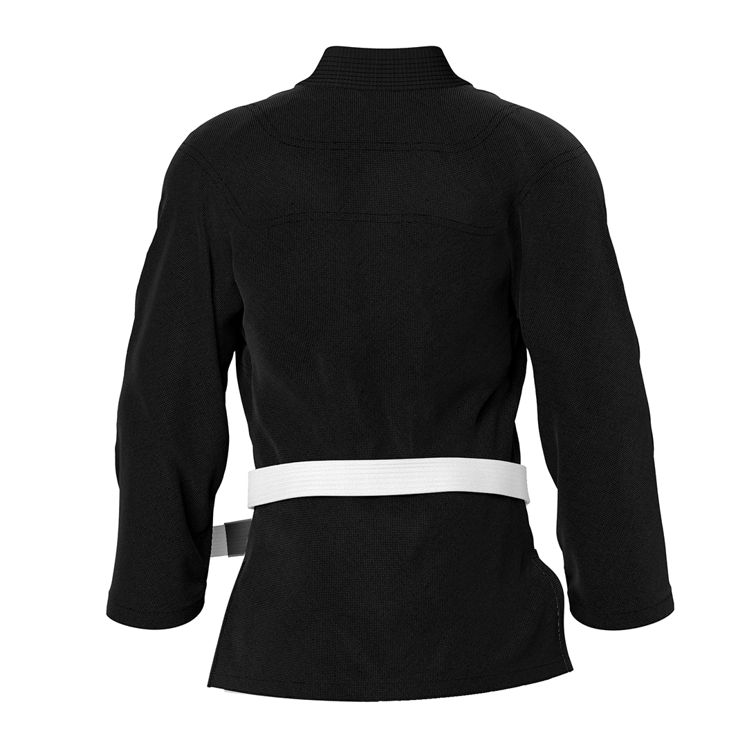 Drakos Plain Black BJJ GI Jacket - Image 2