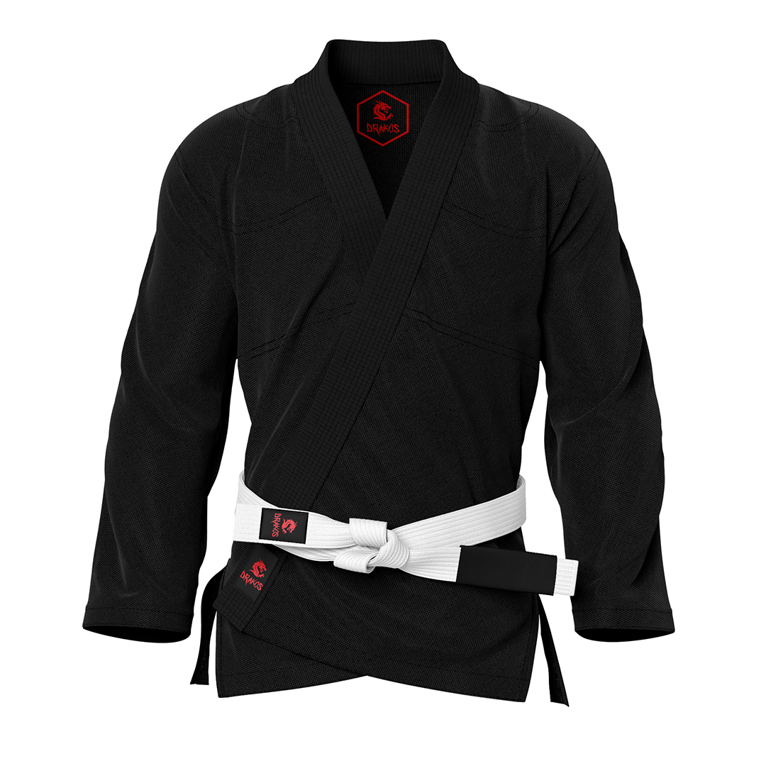 Drakos Plain Black BJJ GI Jacket