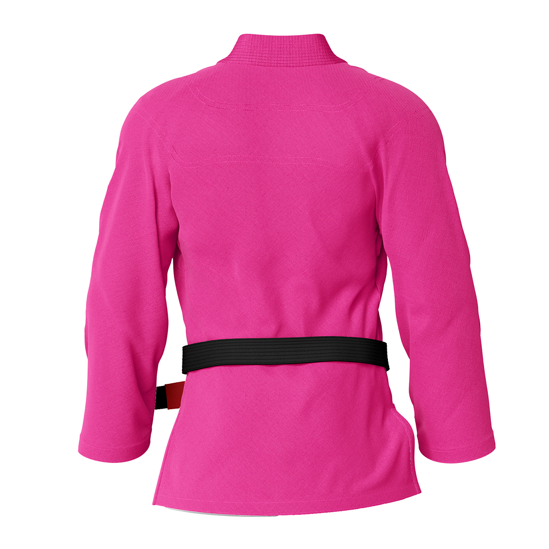 Drakos Plain Pink BJJ GI Jacket - Image 2