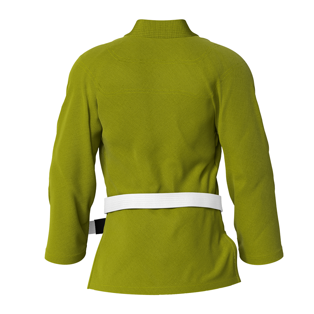 Drakos Plain Olive BJJ GI Jacket - Image 2