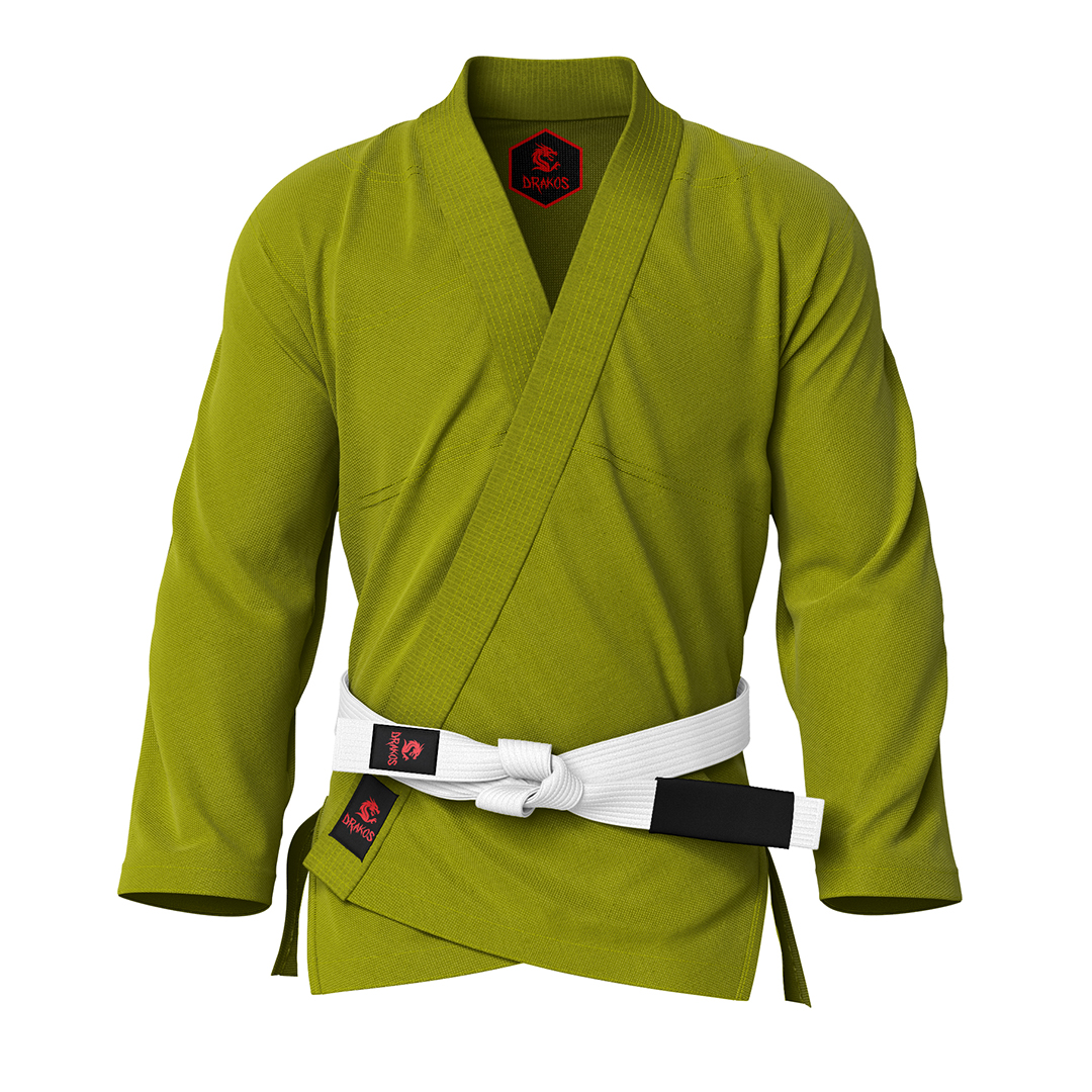 Drakos Plain Olive BJJ GI Jacket